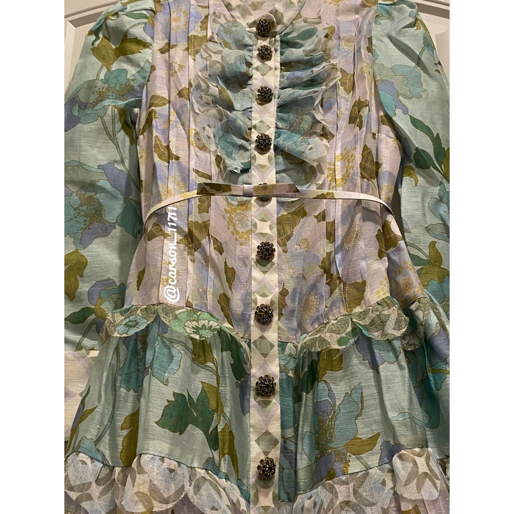 Zimmermann Rhythm Scalloped Printed Dress - Picture 5 of 12